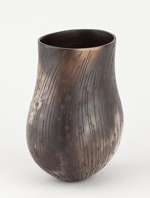 Lot 46 - ANTONIA SALMON (born 1959); a smoke fired and...
