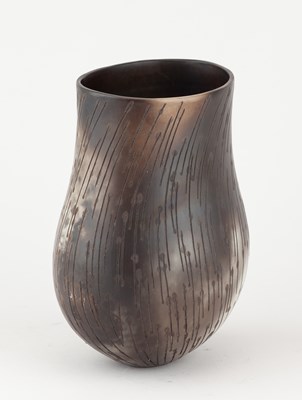 Lot 46 - ANTONIA SALMON (born 1959); a smoke fired and...