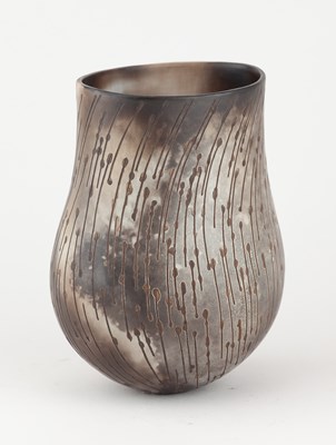 Lot 46 - ANTONIA SALMON (born 1959); a smoke fired and...