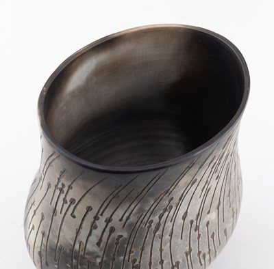 Lot 46 - ANTONIA SALMON (born 1959); a smoke fired and...