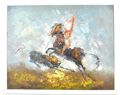 Lot 439 - A 20th century oil painting on canvas