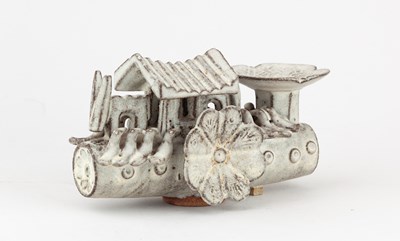 Lot 217 - IAN GODFREY (1942-1992); a stoneware sculpture...