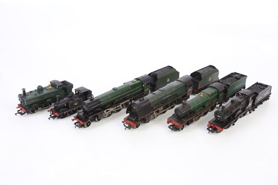 Lot 311 - HORNBY; a group of six OO gauge locomotives...