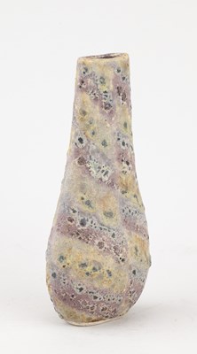 Lot 31 - ANDREW DAVIDSON; a flattened stoneware vase...