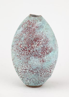 Lot 37 - ANDREW DAVIDSON; an ovoid stoneware vase...