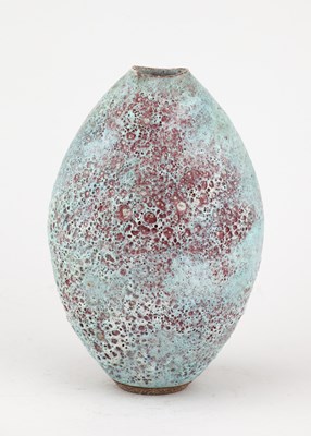 Lot 37 - ANDREW DAVIDSON; an ovoid stoneware vase...