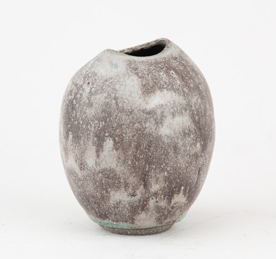 Lot 32 - ANDREW DAVIDSON; a small ovoid stoneware vase...