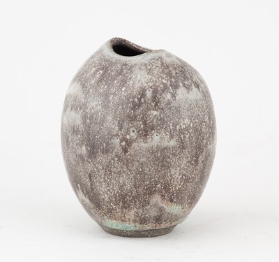 Lot 32 - ANDREW DAVIDSON; a small ovoid stoneware vase...