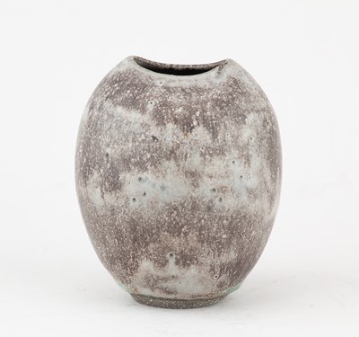 Lot 32 - ANDREW DAVIDSON; a small ovoid stoneware vase...