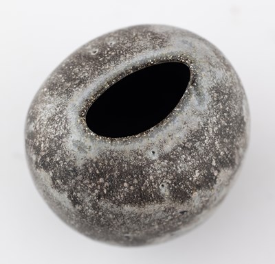 Lot 32 - ANDREW DAVIDSON; a small ovoid stoneware vase...