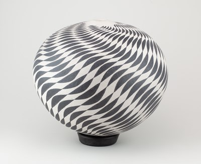 Lot 223 - ILONA SULIKOVA (born 1949); a raku vessel...