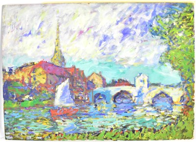 Lot 1322 - NORMAN LAYCOCK (BRITISH, 1920-1985); oil on...