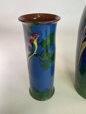 Lot 280 - DEVON POTTERY; a massive Devon pottery blue...