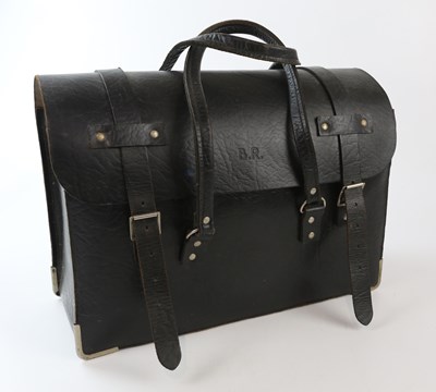 Lot 1608 - A vintage British Rail driver's leather bag,...