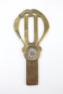 Lot 1496 - A Motor Union membership bumper badge,...