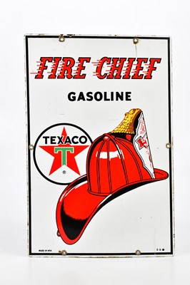 Lot 1534 - TEXACO; a 1980s reproduction enamelled sign,...