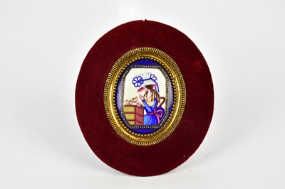 Lot 1631 - ATTRIBUTED TO LIMOGES; a late 19th century...