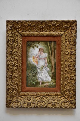 Lot 2429 - A late 19th century hand painted porcelain...