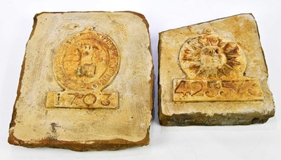 Lot 1451 - A Worcester Fire Office Insurance plaque,...