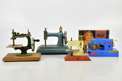 Lot 1668 - Four vintage child’s sewing machines...