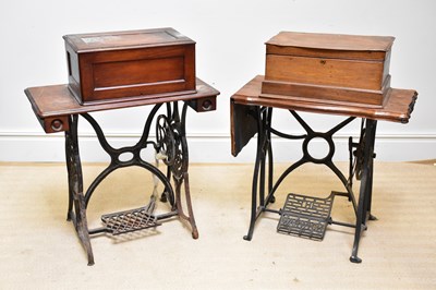 Lot 1651 - JAMES WARWICK PATENT; a vintage cast iron...