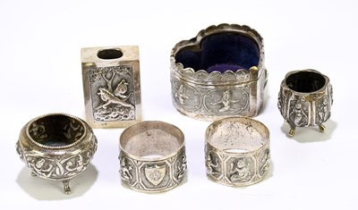 Lot 2488 - A small group of Indian white metal to include...