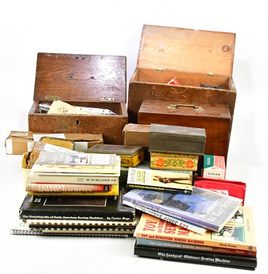 Lot 1682 - A collection of vintage sewing machine...
