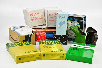 Lot 1501 - A collection of car parts and accessories, to...