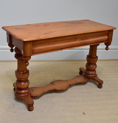 Lot 1392 - An old pine console table, with single frieze...