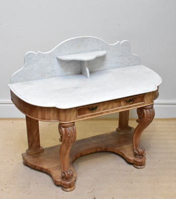 Lot 1387 - A Victorian Duchess type marble topped...