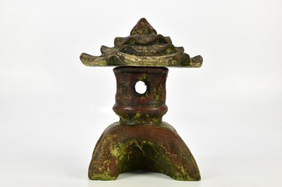 Lot 1456 - An unusual Chinese stone model of a pagoda,...