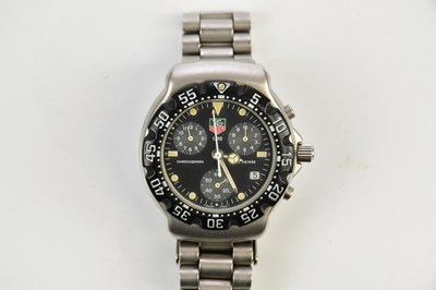 Lot 571 - TAG HEUER; a gentleman's stainless steel...