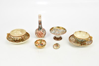 Lot 2624 - A group of Japanese Satsuma including teacups,...