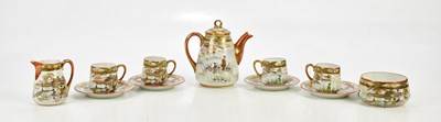 Lot 2402 - NORITAKE; a part tea service decorated with...