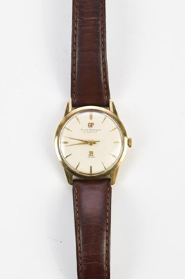 Lot 552 - GIRARD-PERREGAUX; a 9ct gold gyromatic...
