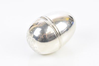 Lot 2074 - An early 19th century white metal nutmeg...