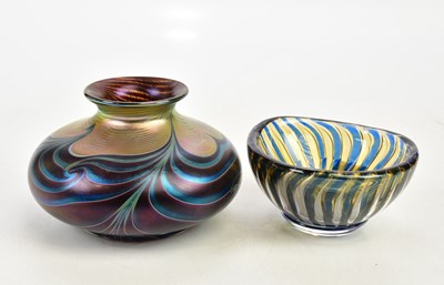 Lot 2166 - RICHARD P GOLDING FOR OKRA GLASS; a squat...