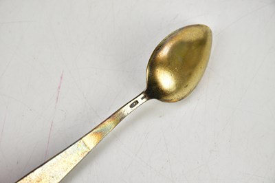 Lot 47 - Three Russian silver gilt and enamel sundae...