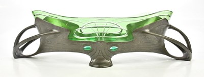 Lot 2067 - OSIRIS; an Arts & Crafts pewter centrepiece...