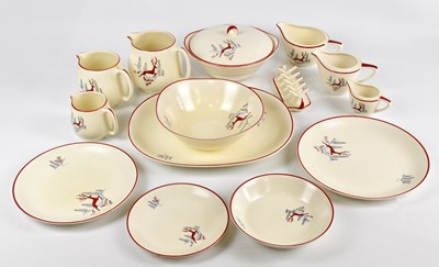 Lot 869 - CROWN DEVON; an Art Deco thirty-seven piece...