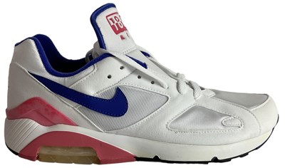 Lot 39 - NIKE; a pair of Air 180 "Ultramarine" trainers,...