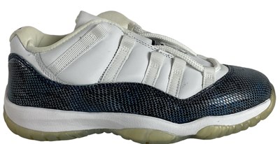 Lot 19 - NIKE; a pair of Air Jordan 11 Low snakeskin...