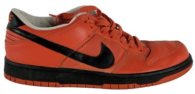 Lot 11 - NIKE; a pair of SB Dunk Low "Orange Lobster"...