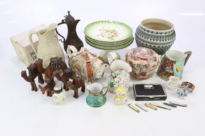 Lot 2469 - A collection of sundry ceramics including...