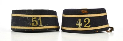 Lot 1687 - Two Victorian pillbox hats.