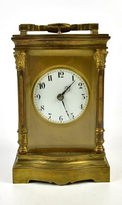 Lot 1426 - A French late 19th century brass cased...
