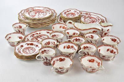Lot 2385 - COALPORT; a part tea service in the 'Indian...