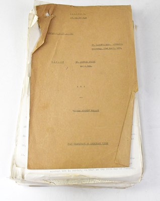 Lot 841 - JULIA AND HERBERT WALLACE; an extensive...