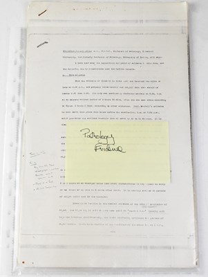 Lot 841 - JULIA AND HERBERT WALLACE; an extensive...