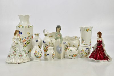 Lot 2502 - ROYAL WORCESTER; two figures comprising 'Ruby...